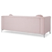 Sagia 87" Sofa - Pink Velvet - Heavy Duty Chrome Legs - CAB3410