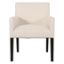 Kvarnis Arm Chair - Beige Fabric - Rubberwood Legs