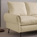 Kaidyne 81" L-Shaped Sofa - Modern Faux Leather with Reversible Chaise Lounge - Beige - CAB3439