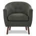 Kaidair Accent Chair - Gray Textured - Espresso Finish Legs