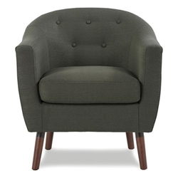 Kaidair Accent Chair - Gray Textured - Espresso Finish Legs 