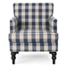 Kalida Tufted Club Chair - Blue Fabric - CAB3478