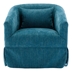 Blossom Hill Swivel Accent Armchair - Green Linen Blend