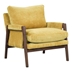 Radcliffe Accent Chair - Mid-Century Modern Velvet - Yellow