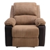 Kalindo Recliner Chair - Brown Fabric - Electric Remote Control