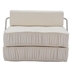 Beyond Folding Sofa Bed - White Chenille - 1 Seat