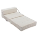 Beyond Folding Sofa Bed - White Chenille - 1 Seat - CAB3561