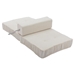 Beyond Folding Sofa Bed - White Chenille - 1 Seat - CAB3561