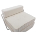 Beyond Folding Sofa Bed - White Chenille - 1 Seat - CAB3561