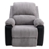 Kalindo Recliner Chair - Grey Fabric - Black Metal Legs - Set of 2