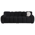 Gatlinburg 87" Boucle Sofa - 3 Seater - Black