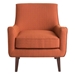 Mist Accent Chair - Burnt Orange Fabric - Espresso Finish Legs - CAB3637