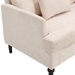 Montclair 68" Loveseat - Beige Chenille - Brown Rubber Wood Legs - CAB3644