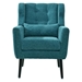 Tallulah Accent Chair - Teal Chenille - Light Brown Wood Legs - CAB3673