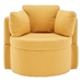 Eccleston Swivel Accent Chair with Storage and Back Cushion - Yellow - CAB3696