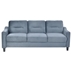 Ipswich 77" Sectional Sofa - 3 Seat Reversible - Gray Velvet Fabric