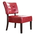 Bloomhaven Accent Chair - Red Blended Leather - Oversized Seating