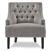 Orchard Accent Chair - Textured Taupe Fabric - Black Finish Legs