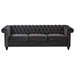 Xanten 83" Sofa - 3 Seater - Black Velvet - CAB3763