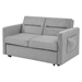 Cairnwall Sofa Bed with Pull-out Bed - Grey Chenille - Solid Wood Frame - CAB3770