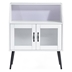 Irongate Cabinet Sideboard with Glass Door - Cream White