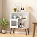 Irongate Cabinet Sideboard with Glass Door - Cream White - CAB3879