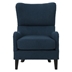 Lark Hi-Back Sofa Chair - Navy Blue Fabric - Birch Wood Legs