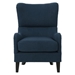 Lark Hi-Back Sofa Chair - Navy Blue Fabric - Birch Wood Legs - CAB3887