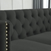 Yuma 58" Velvet Loveseat - Black - CAB3901