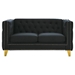 Yuma 58" Velvet Loveseat - Black - CAB3901