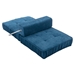 Beyond Folding Sofa Bed - Blue Chenille - 1 Seat - CAB3928