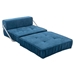 Beyond Folding Sofa Bed - Blue Chenille - 1 Seat - CAB3928