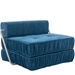 Beyond Folding Sofa Bed - Blue Chenille - 1 Seat - CAB3928