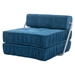 Beyond Folding Sofa Bed - Blue Chenille - 1 Seat - CAB3928