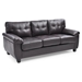 Thornbrook Loveseat - Cappuccino Polyurethane - Hardwood Frame - CAB3956