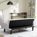 Floremia 71" Futon Sofa Bed Convertible with Armrests - Light Grey Velvet - Solid Wood Legs - CAB3970