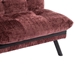 Eastonview 71" Convertible Sofa Bed - Wine Red Chenille - Metal Legs - CAB3971