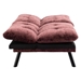 Eastonview 71" Convertible Sofa Bed - Wine Red Chenille - Metal Legs - CAB3971