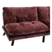 Eastonview 71" Convertible Sofa Bed - Wine Red Chenille - Metal Legs - CAB3971