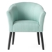 Pulsezza Accent Chair - Light Blue Upholstery - Black-Finished Legs - CAB3976