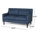 Kaiya Loveseat - Navy Blue - CAB3979