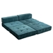 Beyond Folding Sofa Bed - Green Chenille - 1 Seat - CAB3982