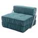 Beyond Folding Sofa Bed - Green Chenille - 1 Seat - CAB3982