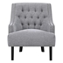 Orchard Accent Chair - Gray Chenille Fabric - Black Finish Legs