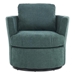 Vista Point Swivel Accent Chair - Emerald Polyester - Black Iron Legs - CAB4002