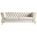 Vernon Modern Tufted Velvet Sofa 87" - Beige Color - CAB4078