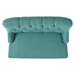 Quaint Settee - Teal Fabric - Wood Legs - CAB4089