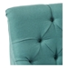 Quaint Settee - Teal Fabric - Wood Legs - CAB4089