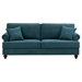 Vitalis 82" Modern Sofa - Lake Green Chenille - Brown Legs - CAB4109