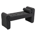 Fernhill Modern Ottoman Bench - Black Boucle Fabric - Wood Hairpin Legs - CAB4121